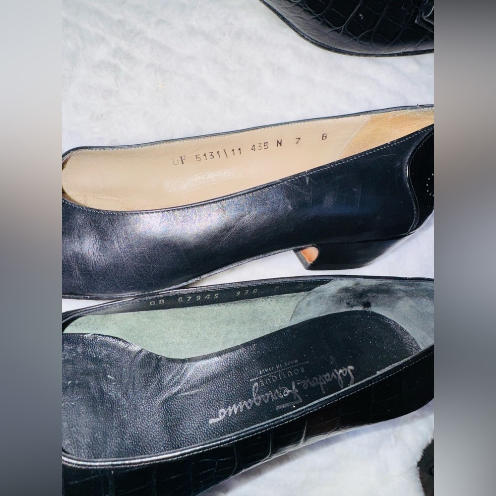 Salvatore Ferragamo Black Flats & Loafers - Picture 9 of 13